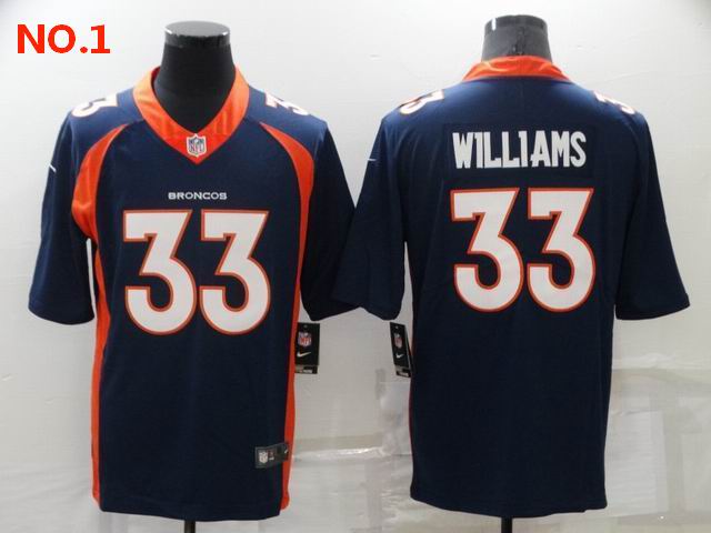 Men's Denver Broncos #33 Javonte Williams Jerseys-19